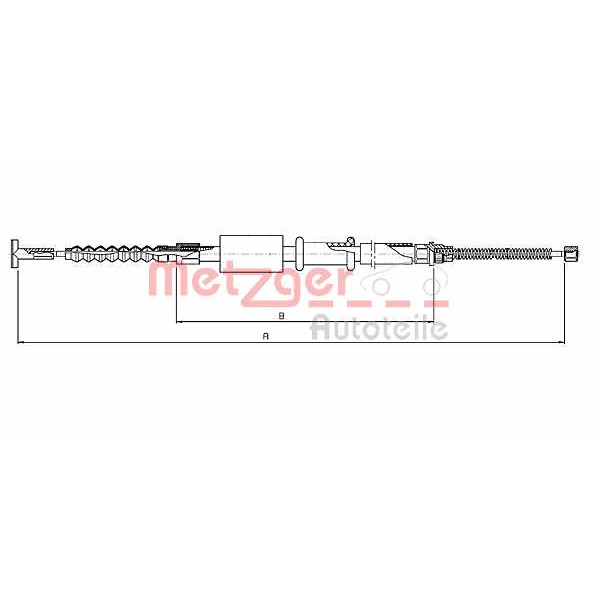 Слика на Сајла за рачна кочница METZGER COFLE 461.14