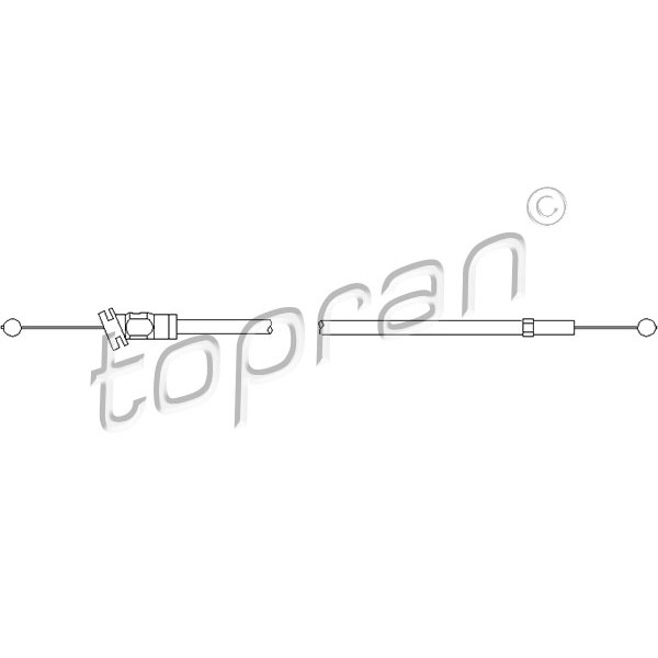 Слика на сајла за хауба на мотор TOPRAN 112 278 за VW Passat 5 Sedan (3b3) 2.3 V5 4motion - 170 коњи бензин