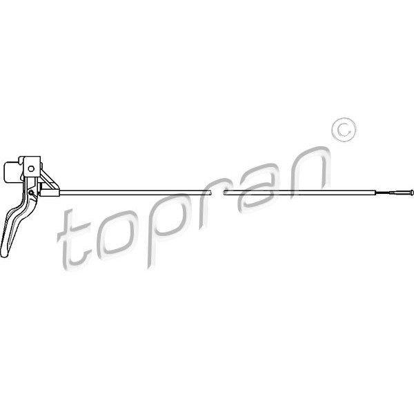 Слика на сајла за хауба на мотор TOPRAN 206 218 за Opel Astra F Convertible 1.4 Si - 82 коњи бензин