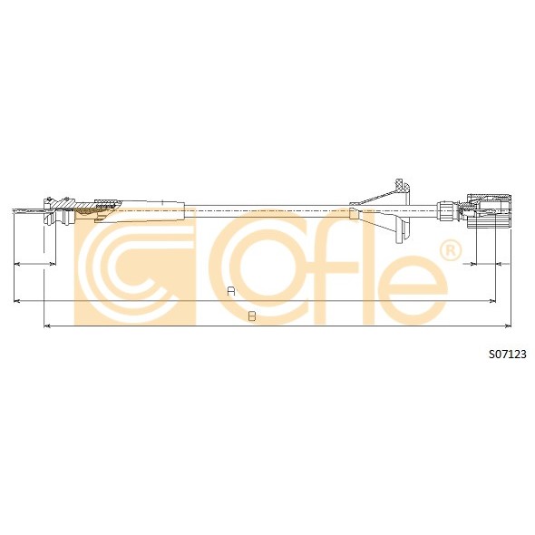 Слика на сајла на тахограф COFLE S07123 за Peugeot Boxer Platform (ZCT) 2.5 D - 86 коњи дизел