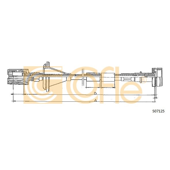 Слика на сајла на тахограф COFLE S07125 за Peugeot Boxer Platform (ZCT) 2.5 D 4x4 - 86 коњи дизел