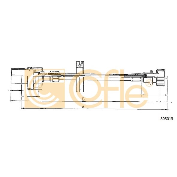 Слика на сајла на тахограф COFLE S08015 за Ford Escort 7 Clipper (gal,anl) 1.8 TD - 90 коњи дизел