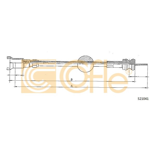 Слика на сајла на тахограф COFLE S21041 за Peugeot 405 Estate (15e) 1.9 D - 69 коњи дизел