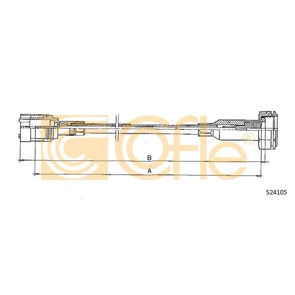 Слика на сајла на тахограф COFLE S24105 за Renault Master Van (T) 28-35 2.1 D - 60 коњи дизел