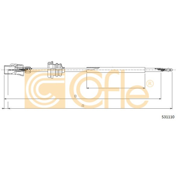 Слика на сајла на тахограф COFLE S31110 за VW Transporter T3 Bus 2.1 - 95 коњи бензин