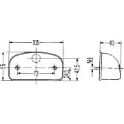 Слика 2 на светла на регистарски таблички HELLA 2KA 001 386-231