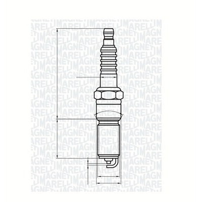 Слика на свеќица MAGNETI MARELLI 062000787304 за Ford Mondeo 1 Saloon (GBP) 2.0 i 16V - 136 коњи бензин