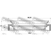 Слика 2 на семеринг за полуосовина FEBEST 95HAY-40660812R