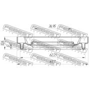 Слика 2 на семеринг за полуосовина FEBEST 95HDS-38620513X