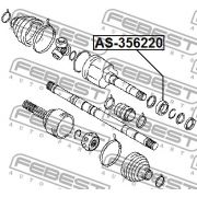 Слика 2 $на Семеринг прстен, лежиште на тркало FEBEST AS-356220