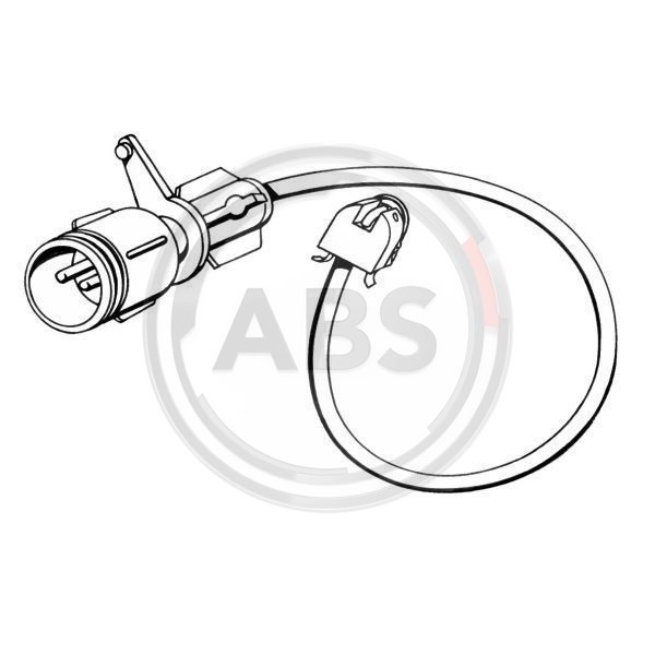 Слика на сензор, истрошеност на плочки A.B.S. 39574 за Audi 200 Avant (44, 44q) 2.2 20V Turbo quattro - 220 коњи бензин