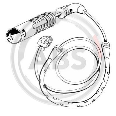 Слика на сензор, истрошеност на плочки A.B.S. 39587 за BMW 3 Touring E46 330 d - 204 коњи дизел
