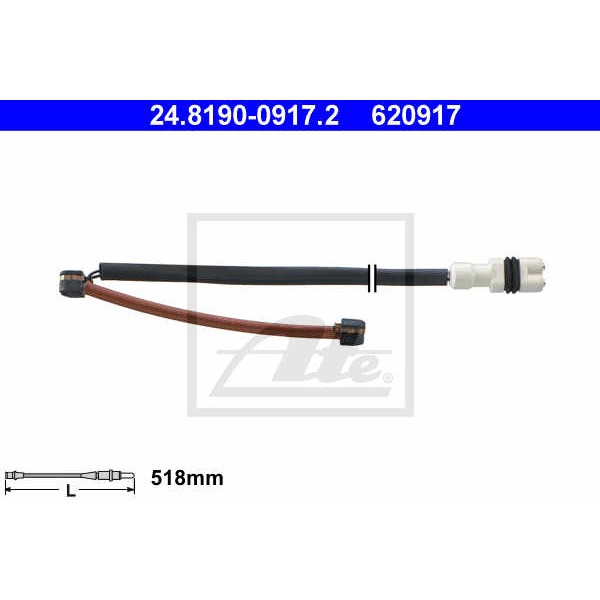 Слика на Сензор, истрошеност на плочки ATE 24.8190-0917.2