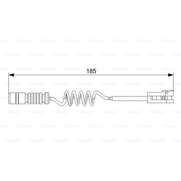 Слика на сензор, истрошеност на плочки BOSCH 1 987 473 007 за VW LT 28-35 2 Bus (2DM) 2.5 TDI - 95 коњи дизел