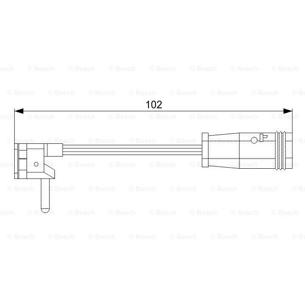 Слика на сензор, истрошеност на плочки BOSCH 1 987 473 019 за камион MAN TGS 37.440 FFDC - 441 коњи дизел