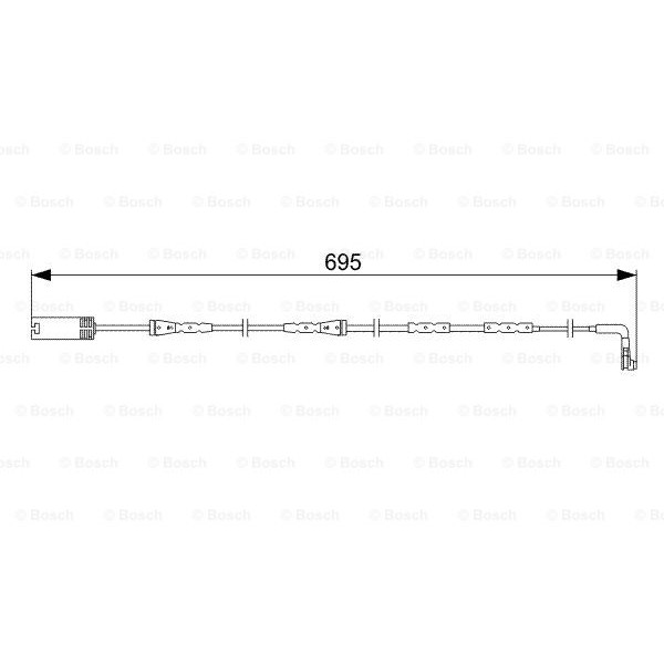 Слика на сензор, истрошеност на плочки BOSCH 1 987 473 050 за BMW 3 Cabrio E93 320 d - 177 коњи дизел