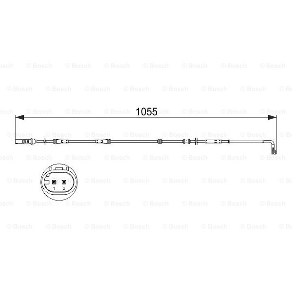 Слика на Сензор, истрошеност на плочки BOSCH 1 987 473 507