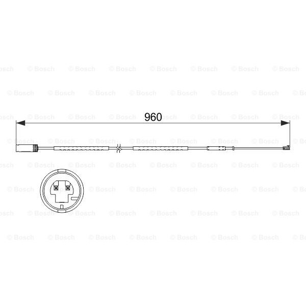 Слика на сензор, истрошеност на плочки BOSCH 1 987 473 523 за Mini Countryman (R60) Cooper SD - 143 коњи дизел