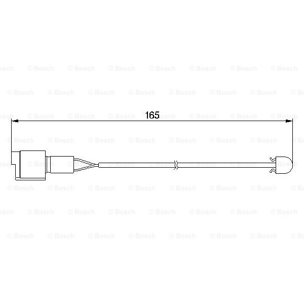 Слика на сензор, истрошеност на плочки BOSCH 1 987 474 903 за камион DAF F 2800 FA 2800 DKT - 290 коњи дизел