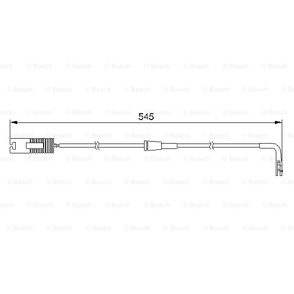 Слика на сензор, истрошеност на плочки BOSCH 1 987 474 940 за камион DAF F 2800 FA 2800 DKT - 290 коњи дизел