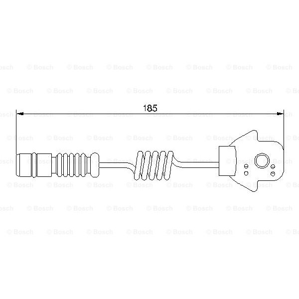 Слика на сензор, истрошеност на плочки BOSCH 1 987 474 963 за камион DAF F 3300 FAC 3303 DKX - 354 коњи дизел