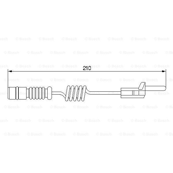 Слика на сензор, истрошеност на плочки BOSCH 1 987 474 969 за Mercedes G-class (w463) 300 GE (463.227, 463.228) - 174 коњи бензин