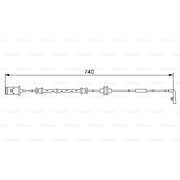 Слика на сензор, истрошеност на плочки BOSCH 1 987 474 973 за Toyota RAV4 (XA2) 2.0 VVTi 4WD - 150 коњи бензин