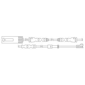 Слика на сензор, истрошеност на плочки DELPHI LZ0259 за BMW 1 E81, E87 116 i - 122 коњи бензин