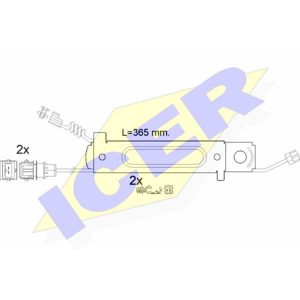 Слика на Сензор, истрошеност на плочки ICER 610485 E C