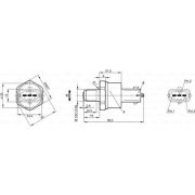 Слика 2 $на Сензор, притисок на горивото BOSCH 0 281 002 522