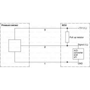 Слика 3 на сензор, притисок на горивото BOSCH 0 281 002 937