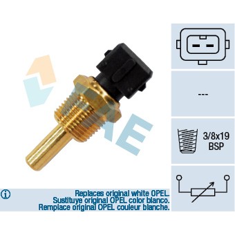 Слика на сензор, температура на маслото; сензор за температура на разладна течност; сензор, температура на разладна течност FAE 33350