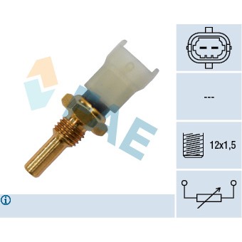 Слика на сензор, температура на маслото; сензор за температура на разладна течност; сензор, температура на разладна течност FAE 33480 за камион Volvo Fe 2 FE 280-18 - 280 коњи дизел
