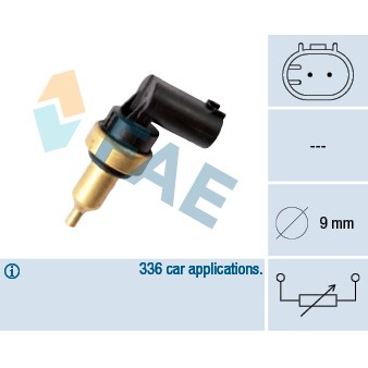 Слика на сензор, температура на цилиндрична глава FAE 32706 за Mercedes Sprinter 3.5-t Box (906) 316 CDI 4x4 (906.631, 906.633, 906.635, 906.637) - 163 коњи дизел