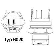 Слика 1 на сензор, уред за мерење на темп на разладна течност WAHLER 6020.95D