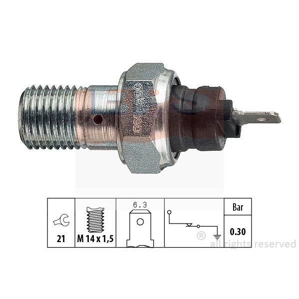 Слика на Сензор за внос на масло EPS Made in Italy - OE Equivalent 1.800.003 за Lancia Thema SW (834) 2000 Turbo - 150 коњи бензин