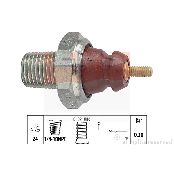 Слика на Сензор за внос на масло EPS Made in Italy - OE Equivalent 1.800.011 за Ford Escort 7 (gal,aal,abl) 1.8 16V - 115 коњи бензин