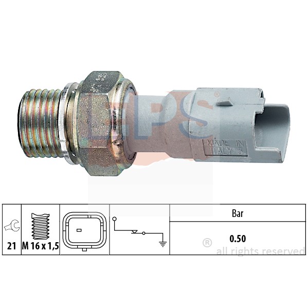 Слика на Сензор за внос на масло EPS Made in Italy - OE Equivalent 1.800.130 за Citroen C5 DE Break 2.0 16V (DERFNF, DERFNC, RERFNC) - 136 коњи бензин