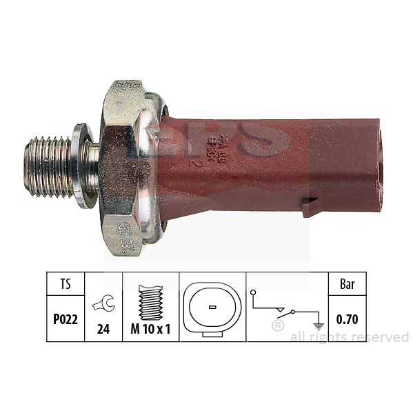 Слика на Сензор за внос на масло EPS Made in Italy - OE Equivalent 1.800.132 за VW Beetle (9C1,1C1) 1.9 TDI - 101 коњи дизел