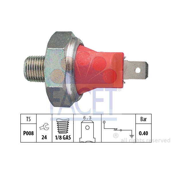 Слика на Сензор за внос на масло FACET Made in Italy - OE Equivalent 7.0017 за Hyundai Sonata 3 (Y-3) 1.8 i - 98 коњи бензин