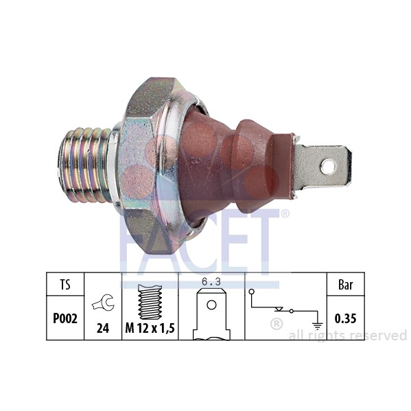 Слика на Сензор за внос на масло FACET Made in Italy - OE Equivalent 7.0026 за Mercedes Sprinter 3-t Platform (903) 310 D 2.9 - 102 коњи дизел