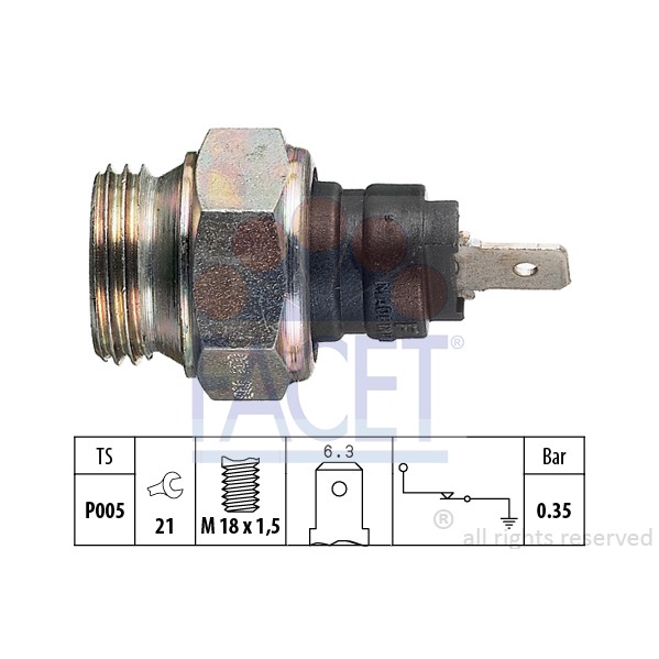 Слика на Сензор за внос на масло FACET Made in Italy - OE Equivalent 7.0034