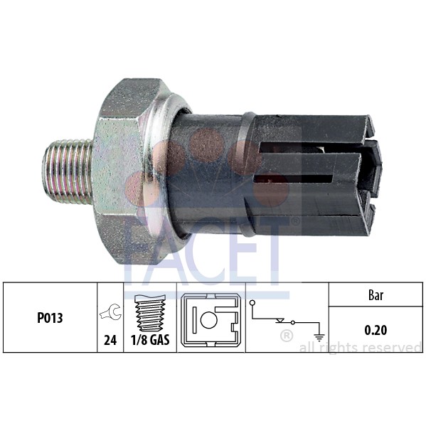 Слика на Сензор за внос на масло FACET Made in Italy - OE Equivalent 7.0042