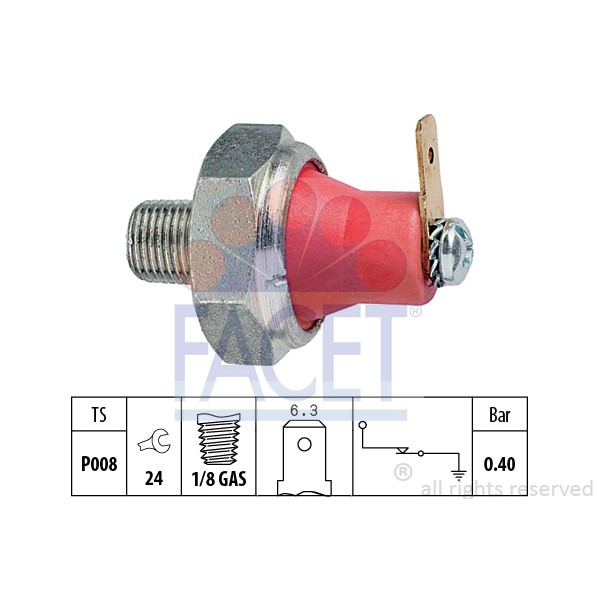 Слика на Сензор за внос на масло FACET Made in Italy - OE Equivalent 7.0094 за Mitsubishi Chariot (N3 W,N4 W) 1.8  (N31W) - 122 коњи бензин