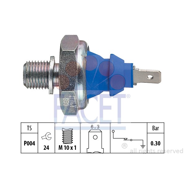 Слика на Сензор за внос на масло FACET Made in Italy - OE Equivalent 7.0108 за VW Scirocco (53B) 1.8 - 90 коњи бензин