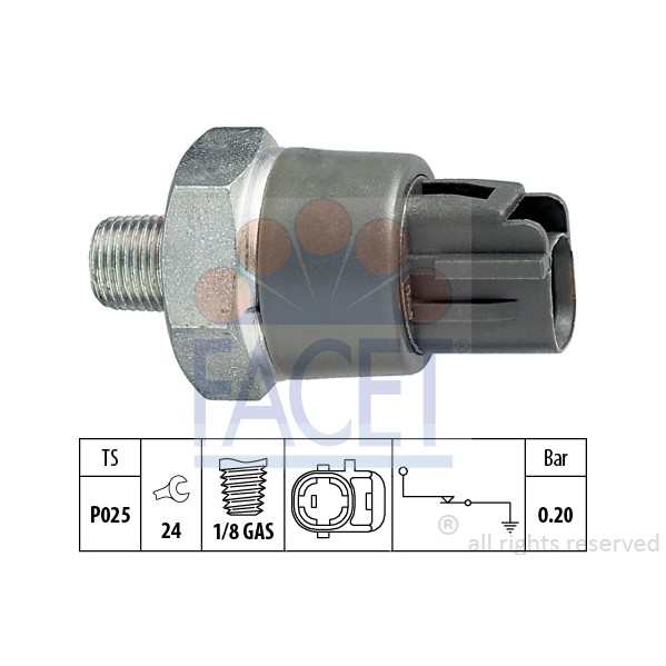 Слика на Сензор за внос на масло FACET Made in Italy - OE Equivalent 7.0114 за Toyota IQ (GJ1,AJ1) 1.4 D-4D - 90 коњи дизел