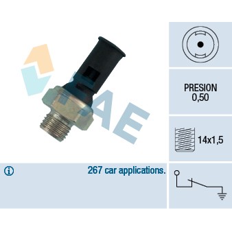 Слика на Сензор за внос на масло FAE 12390 за Volvo S40 Sedan (VS) 1.6 - 105 коњи бензин