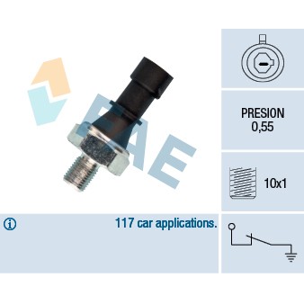 Слика на Сензор за внос на масло FAE 12436 за Opel Vita B 1.4 i 16V - 86 коњи бензин