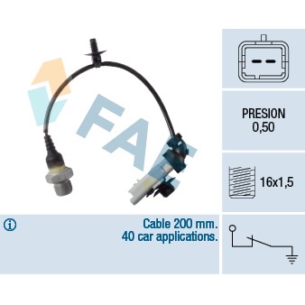 Слика на Сензор за внос на масло FAE 12641 за Citroen C4 Grand Picasso UA 1.6 HDi 110 - 112 коњи дизел