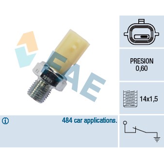 Слика на Сензор за внос на масло FAE 12701 за Opel Movano Platform (U9,E9) 2.2 DTI - 90 коњи дизел